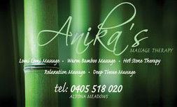 Anikas Massage Therapy - Maitland Accommodation 0