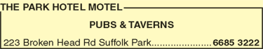 The Park Hotel Motel - Maitland Accommodation 10