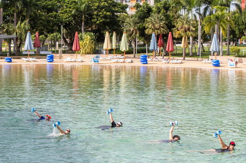 Aqua Fitness In The Wave Lagoon - Maitland Accommodation 0