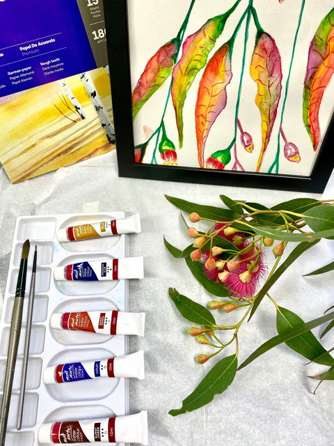 Watercolour Paint & Sip Class: Eucalyptus Leaves - Maitland Accommodation 0