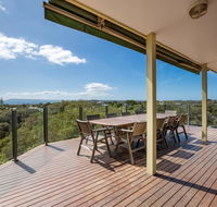 The Views Entertainers' deck and bay views - Maitland Accommodation